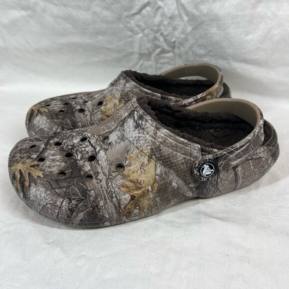 Corcs Classic fleece lined hunter camo print realtime Edge Clogs Unisex - Picture 1 of 6